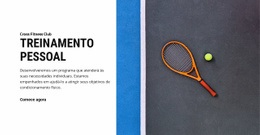 Página Inicial Do Produto Para Treinamento Pessoal