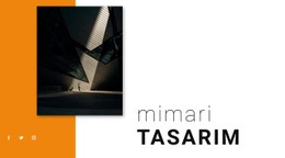 Mimari Tasarım - Kullanımı Kolay Tek Sayfalık Şablon