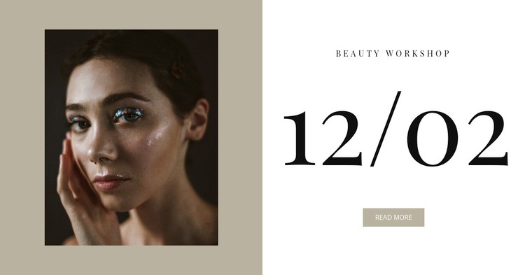 Beauty workshop Webflow Template Alternative