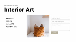 Interior Art - Easy-To-Use Website Builder