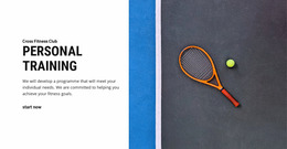 Personal Training - Website Mockup
