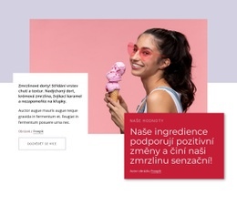 Přírodní Zmrzlina – Jednoduchá HTML Šablona