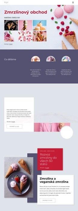 Objednejte Si Zmrzlinu Online – Profesionální Téma WordPress