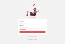 Login Page Open Source Template