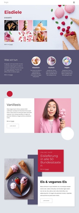 Eis Online Bestellen – Professionelles WordPress-Theme