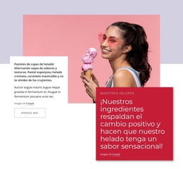 Helados Naturales: Tema De WordPress Fácil De Usar