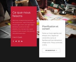 Planification Et Conseil - HTML Generator Online