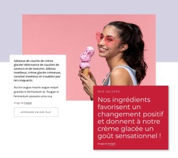 HTML5 Réactif Pour Glace Nature