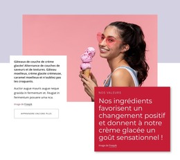 Glace Nature - Modèle HTML Simple