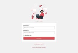 Page De Connexion - Modèles De Thèmes HTML5 Gratuits