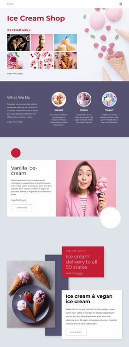 Order Ice Cream Online - HTML Ide