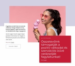 Reszponzív Websablon A Következőhöz: Természetes Fagylalt