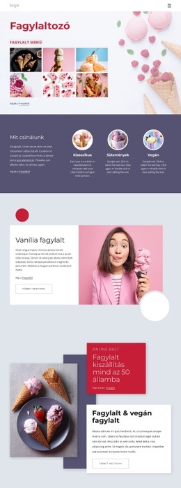 Ingyenes CSS Rendeljen Fagylaltot Online Számára