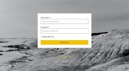 Página De Login - Modelo De Site Gratuito