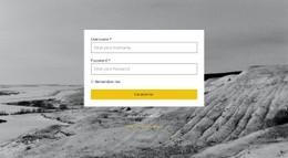 Página De Login Modelos Html5 Responsivos Gratuitos