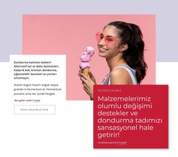 Doğal Dondurma - HTML Sayfası Şablonu