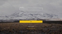 Login On Image Background CSS Layout Template