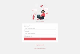 Login Page Product For Users