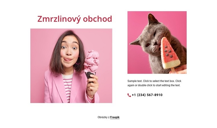 Sklenice, mini a vany Šablona CSS