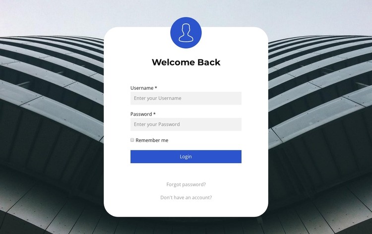 Log in Form CSS Template