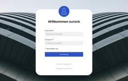 Login Formular - Schöne HTML5-Vorlage