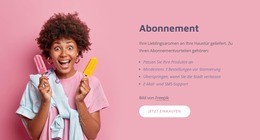 Abonnement – Joomla-Template Kostenlos Responsive