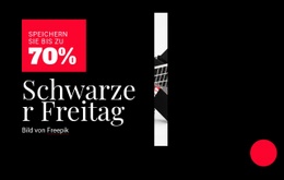 Black Friday Preise Landingpage-Vorlagen