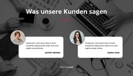 Testimonials Auf Bildhintergrund