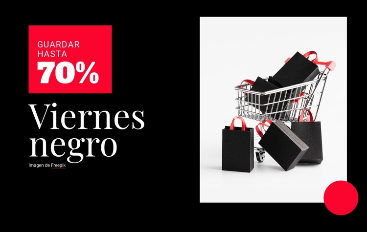 Precios del Black Friday Plantillas de creación de sitios web