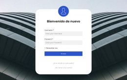 Formulario De Inicio De Sesión Plantilla CSS Adaptable