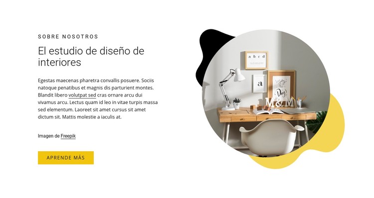 Estudio de interiorismo Plantilla CSS