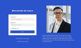 Formulario De Inicio De Sesión - Plantilla Joomla De Funcionalidad