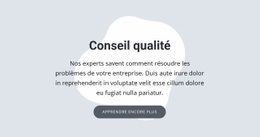 Conseil Qualité - Conception Simple