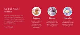 Gâteaux À La Crème Glacée - Conception De Sites Web Gratuite