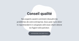 Conseil Qualité - Créateur De Sites Web Gratuit