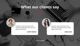 Css Template For Testimonials On Image Background