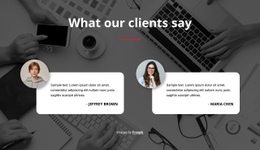 Testimonials On Image Background