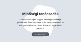 Minőségi Tanácsadás Ingyenes CSS Webhelysablon