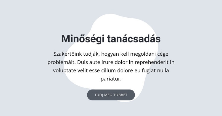 Minőségi tanácsadás Sablon