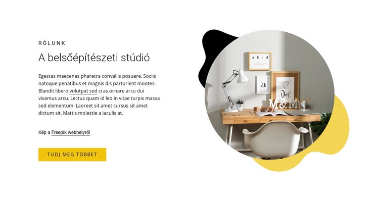 Svéd ultra minimalizmus Weboldal sablon