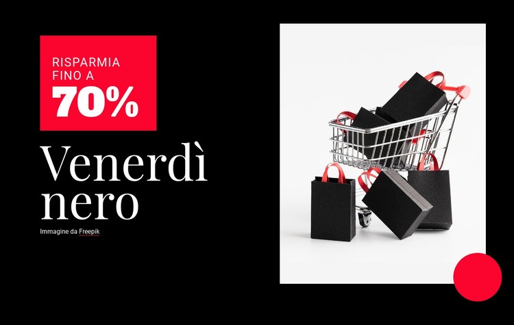 Prezzi del Black Friday Modello HTML5