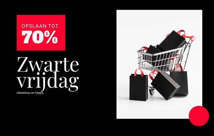 Black Friday-prijzen Bestemmingspagina