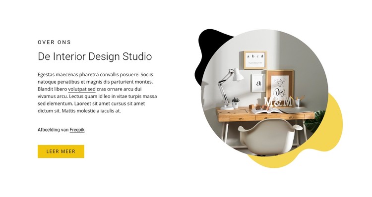 Interieur ontwerpstudio CSS-sjabloon