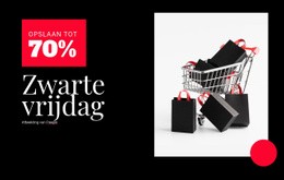 Black Friday-Prijzen - HTML-Paginasjabloon