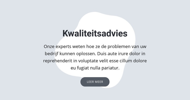 Kwaliteitsadvies Html Website Builder