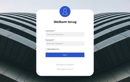 Multifunctioneel WordPress-Thema Voor Login Formulier