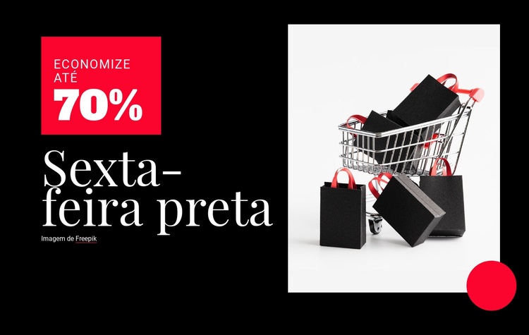 Preços da Black Friday Modelos de construtor de sites