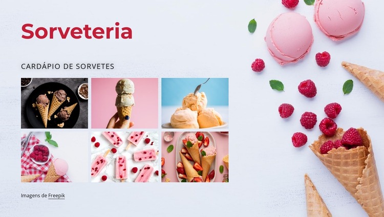 Sorveteria Template Joomla