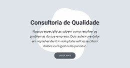 Consultoria De Qualidade - Landing Page Profissional Personalizável