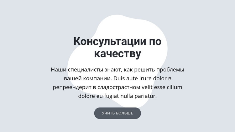 Консультации по качеству CSS шаблон